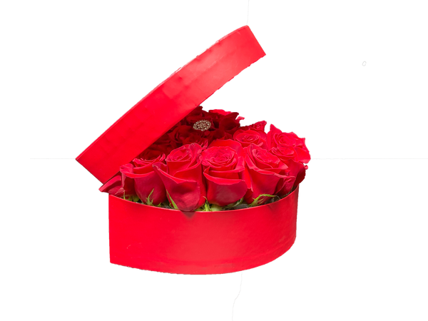 I LOVE U Acrylic Box of Red Roses - 2 Dozen Roses! in Torrance, CA